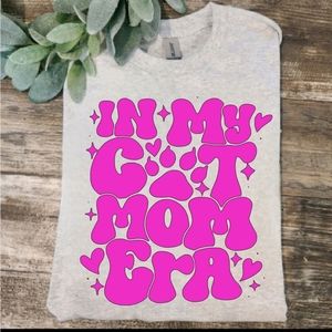 Cat mom shirt cute cat mom era popular cat mama pink